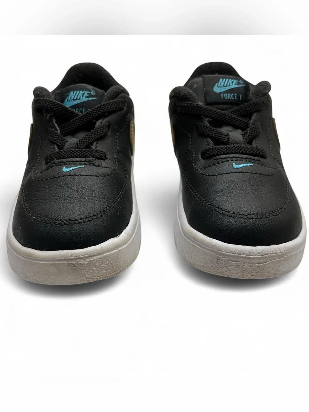 7C Nike Force 1 ‘18 TD Black Metallic Gold Star Toddler Unisex Sneakers